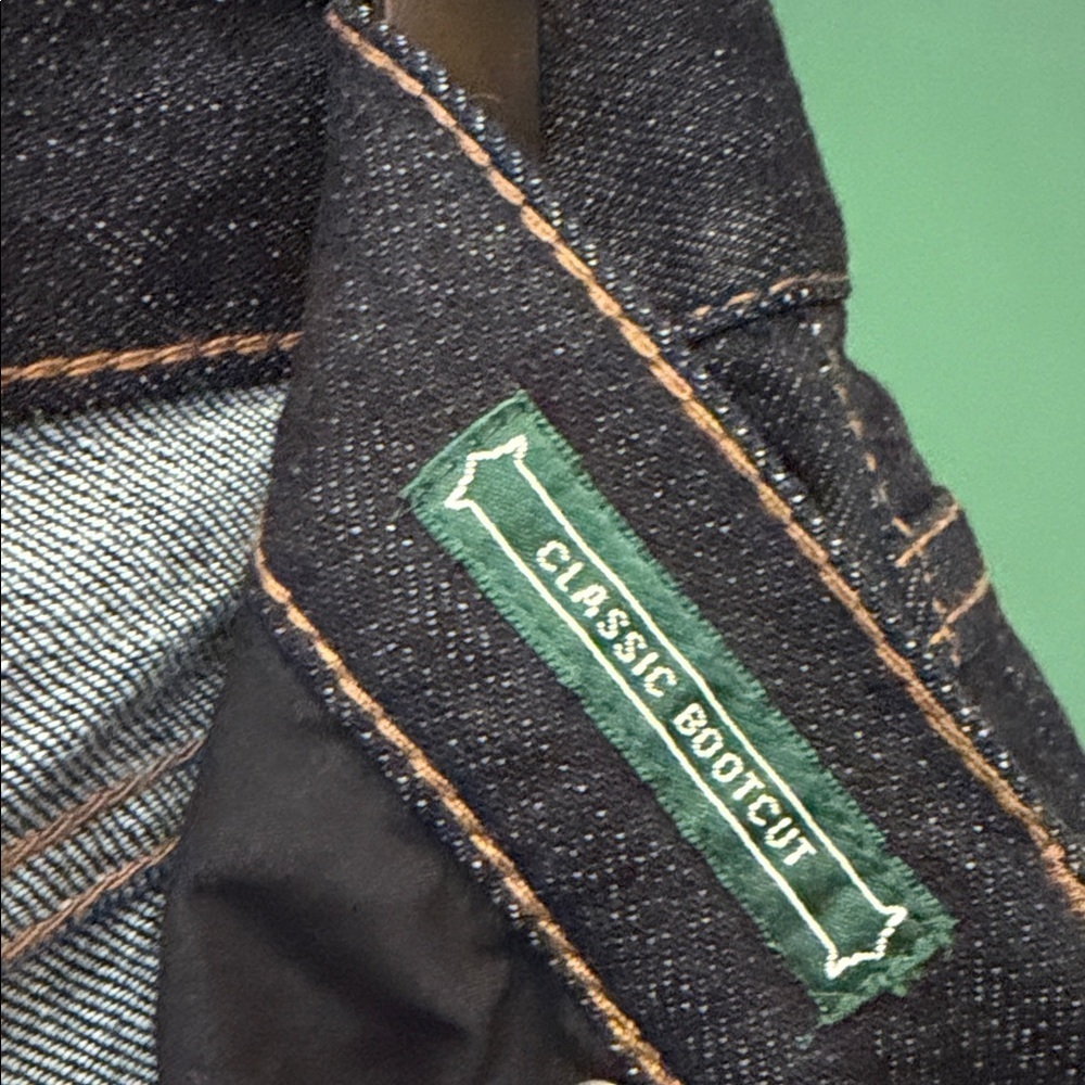 Lauren Ralph Lauren Dark Classic Bootcut Womens 4 Jeans Preppy - Picture 4 of 7